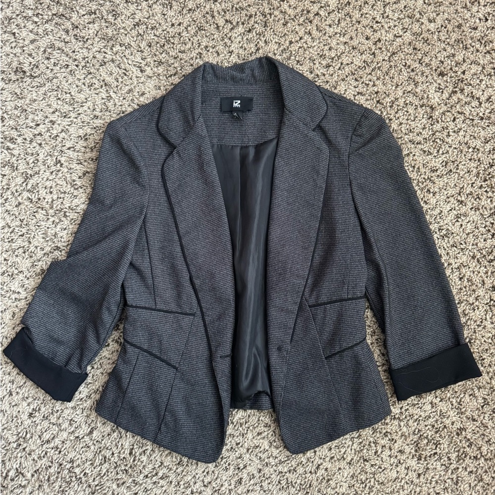 Iz Byer Houndstooth Blazer
